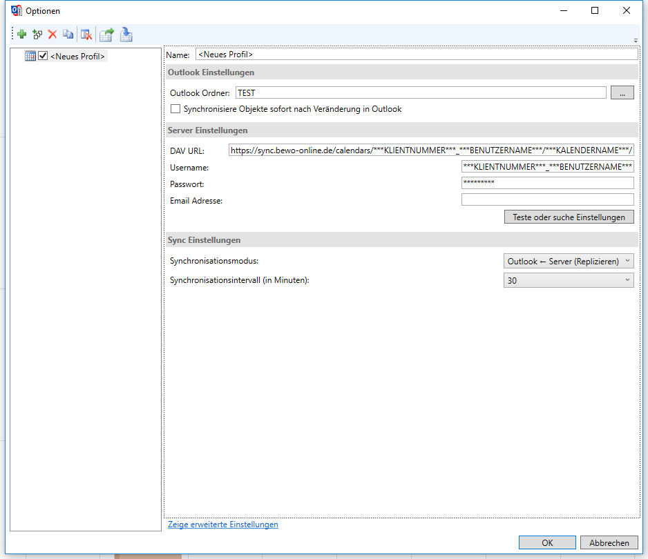 Outlook Optionen Kalender synchronisieren