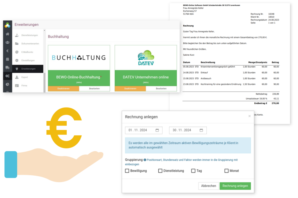 Digitale Verwaltung und Abrechnung in somedo.